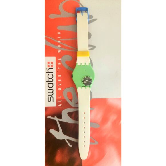 Swatch watch RAPP-ER GG134 1995 Standard Gents New old stock - Picture 8 of 10